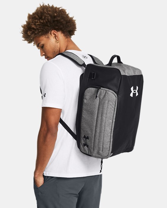UA Contain Duo Small Backpack Duffle in Gray image number 6